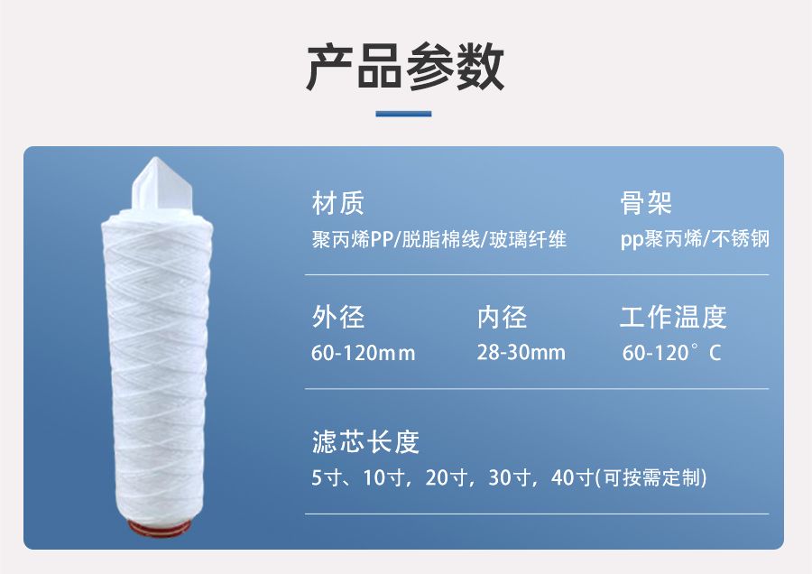 线绕滤芯参数
